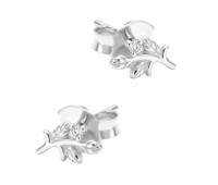 Little Leaf Silver Stud Earring STS-6744